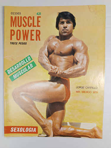 Revista Muscle Power # 431 Jorge Carrillo Mr.mexico