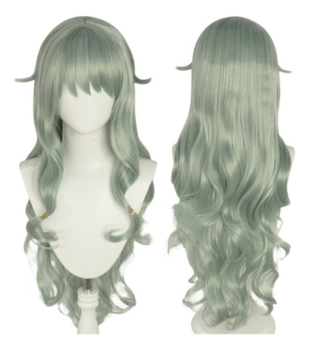 Peluca De Anime Kusanagi Nene De Cabello Verde Para Cosplay