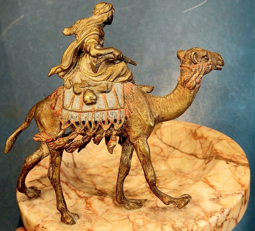Bronce Vienes Franz Berman Viena Beduino Camello Arabe 