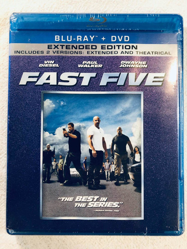 Rápido Y Furioso 5 - Fast Five. Blu-ray + Dvd