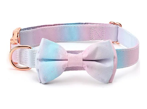 Collar De Perro Elegante, Hebilla Metal Color Oro Rosa