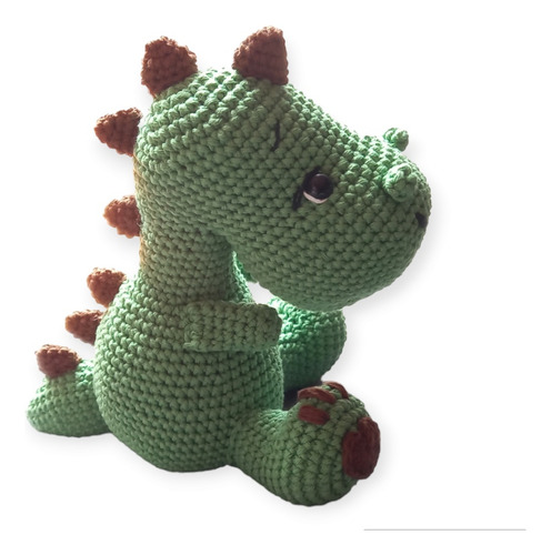 Dinosaurio Amigurumi Tejido A Crochet Muñeco Apego Peluche 