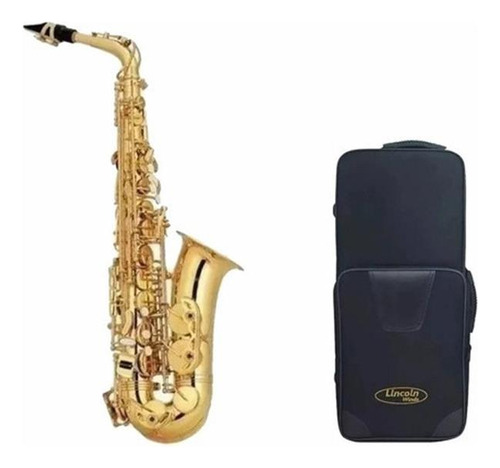 Saxo Alto Lincoln Dorado Con Estuche Lwas-1103