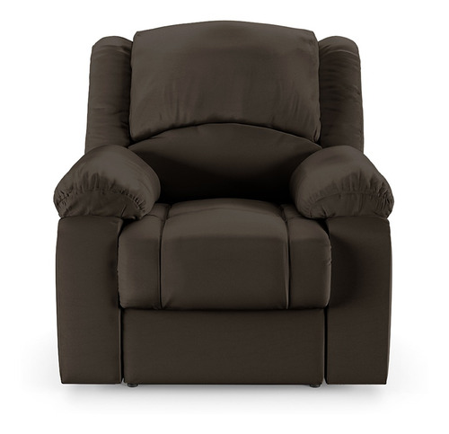 Poltrona Papai Reclinável Power Touch Massagem Usb Pu Marrom