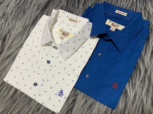 Camisa Manga Corta Penguin Slim Fit