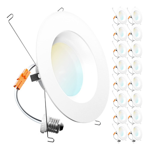 Sunco - Paquete De 16 Luces Led De 5/6 Pulgadas Para Latas,