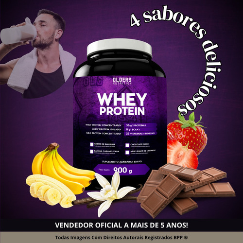 Kit Suplementação Essencial E Principal Para Dieta- Whey Pro Creme De Baunilha