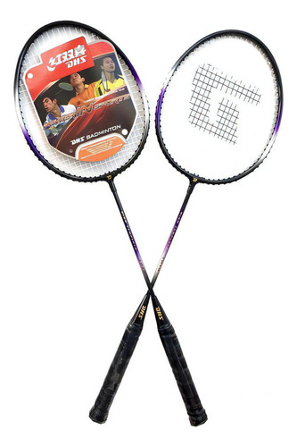 Kit Badminton Com 2 Raquetes Dhs 1010 + 1 Capa