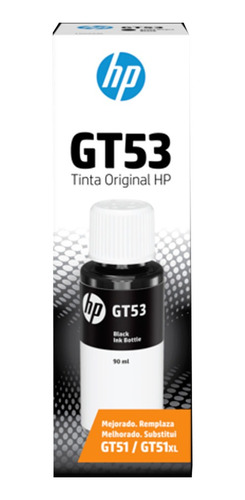 Tinta Hp 1vv22al Bottle (gt53) Black 4000 Pag