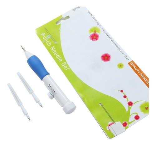Kit Aguja Mágica Bordado Ruso Chino 3 Agujas + 2 Enhebradors