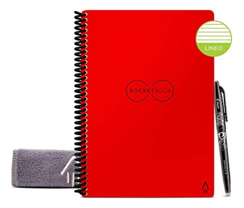 Cuaderno Reutilizable Inteligente Rocketbook Con Forro