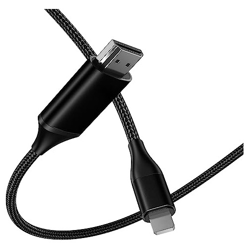 Cable Hdmi Para iPhone 6.6 Ft Actualizado 1080p Hdtv Hdmi Ca