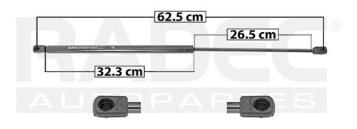 Amortiguador 5ta Puerta Ford Fiesta 2002 - 2008 Europa Corto