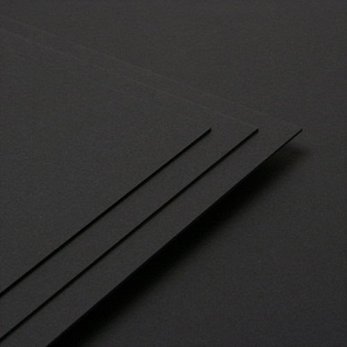 10 Hojas A4 Opaco Negro 140 Grs
