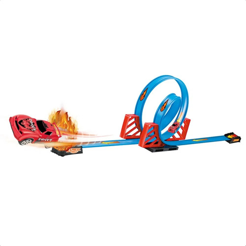 Pista Express Wheels Extreme Action Com 4 Loop 360 Multikids