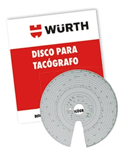 Disco De Tacógrafo Diário Wurth 100un 125km/h Escala 20 X 20