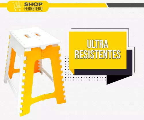 Banco Plegable Plastico Camping Banquito Ultra Resistente