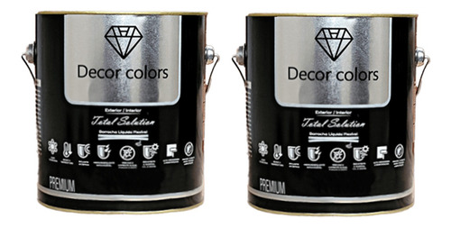 Kit 2 Tintas Emborrachada Impermeável Decor Colors Promoção