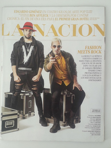 Rev La Nacion Oct 2016 Edgardo Gimenez Fashion Meets Rock