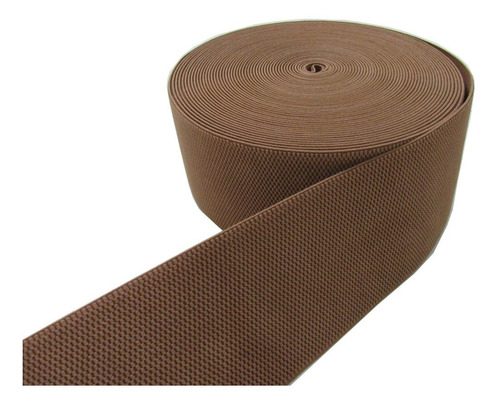 Elástico Almofadado Bege Estampa Colmeia 12cm X 20 Metros