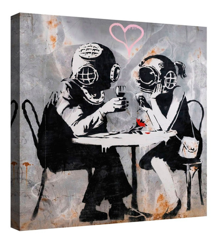 Cuadro Decorativo Canvas Moderno Grupo De Estudio Banksy