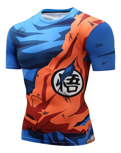 Camiseta De Compresión Para Hombre Dragon Ball Impreso 3d To