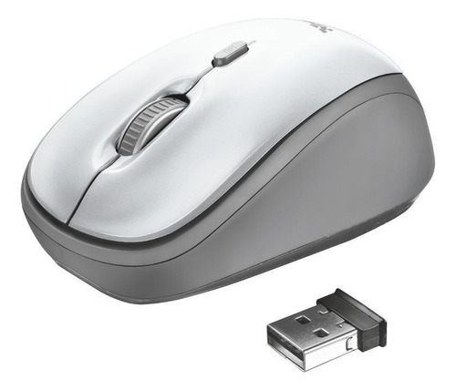 Mouse inalámbrico Trust Yvi white