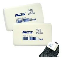 Comprar Set 2 Gomas De Borrar Miga Factis Xl Profesional Color Blanco