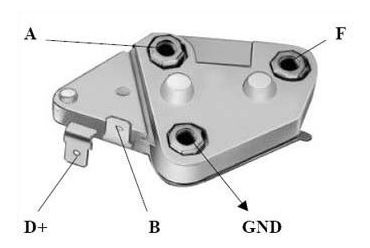 Regulador Alternador Delco 12v 1 Y 1 Sal. 12v.