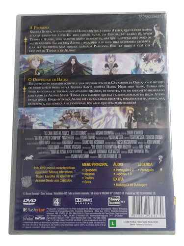 Dvd Filme - Os Cavaleiros Do Zodíaco Saga De Hades Vol. 01
