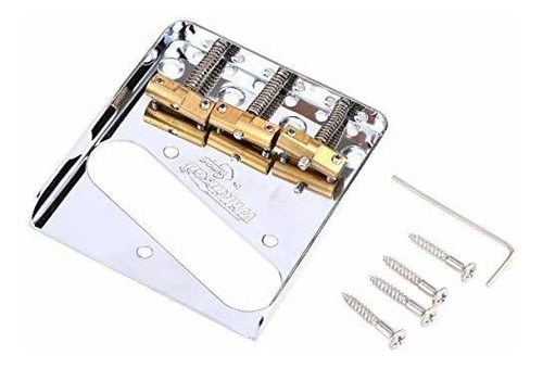 Puente Telecaster De 3 Selletas Compensado De Latón Wilkinso