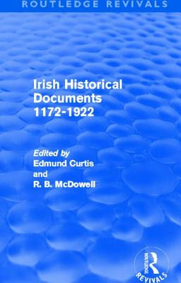 Libro Irish Historical Documents, 1172-1972 (routledge Re...