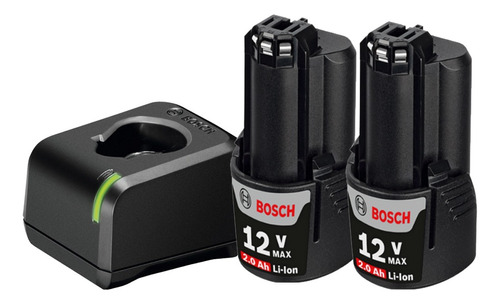 Kit 2 Baterias 2.0ah + Carregador Bivolt Gal 12v-20 Bosch