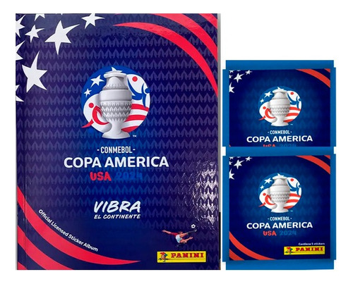 Álbum Tapa Dura Copa América 2024 +50 Sobres 