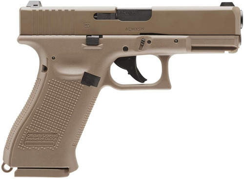 Imagen 2 de 6 de Glock 19x Coyote Gen5 Co2 Cal .177 Full Blowback / 380 Fps