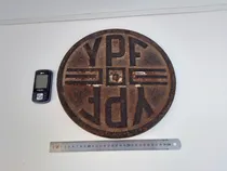 Comprar Antigua Tapa Ypf Fundición Tanque Combustible Cisterna 32cm