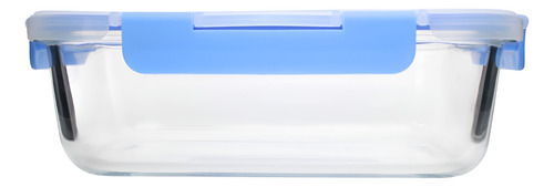 Hermetico Topper Contenedor Vidrio 1500 Ml Vencort Color Azul marino