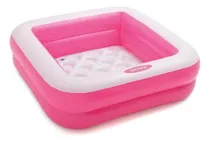 Comprar Alberca Piscina Inflable Bebé Niños Cuadrada 86cmx25cm Color Rosa