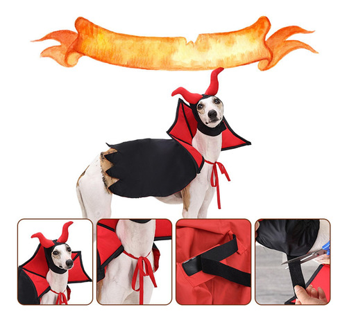 Disfraz De Vampiro Para Perro Capa Para Perro Cosplay Capa Y