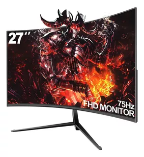 Monitor De Pc 27 Pulgada Curvo Gamer Led Pantalla Sin Bisel