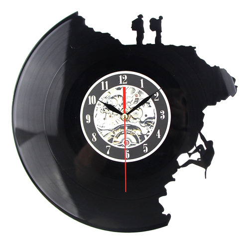 Reloj De Pared Decorativo Grande Timelike, Reloj Con Disco D