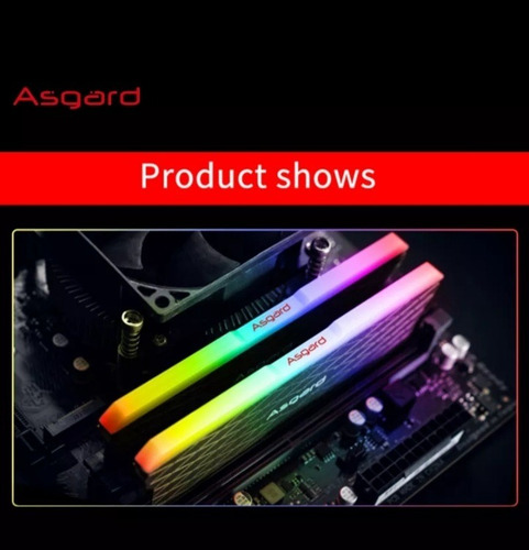 Memória Ram Ddr4 Rgb 16gb (2x8) 3200mhz Asgard