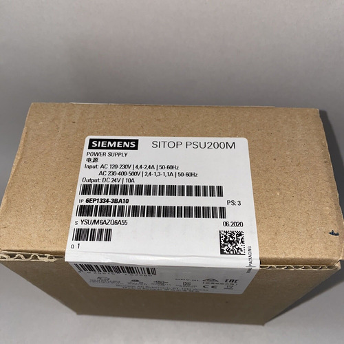 Fonte Alimentação Siemens Sitop Psu200m 24v 10a Novo Caixa