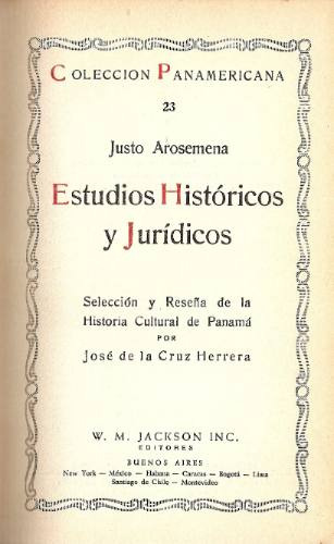 Estudios Historicos Y Juridicos - Jackson - Arosemena