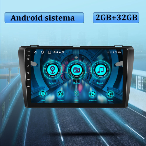 9 Gps Autostereo 2+32g Carplay Wifi Para Mazda 3 2006-2012
