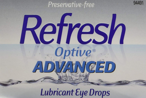 Refresh Actualizar Optive Avanzada Lubricante Gotas Para Los