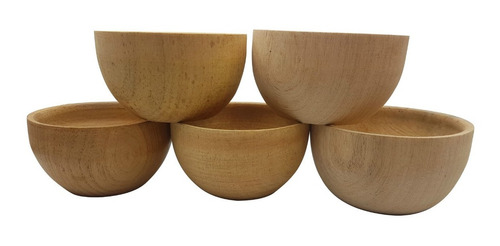 Cazuela Cuenco Dip Picada Salsas De Madera 12cm Para Pintar