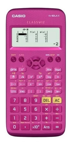 Calculadora Cientifica Casio Fx-82lax Plus Rosa 