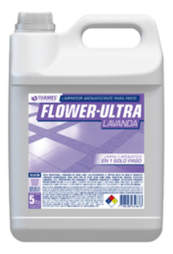 Desinfectante Limpiador De Piso Flower Bidon Pack 4un. X5lts