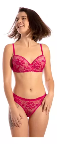 Yamamay Sutia+calcinha Push Up Renda